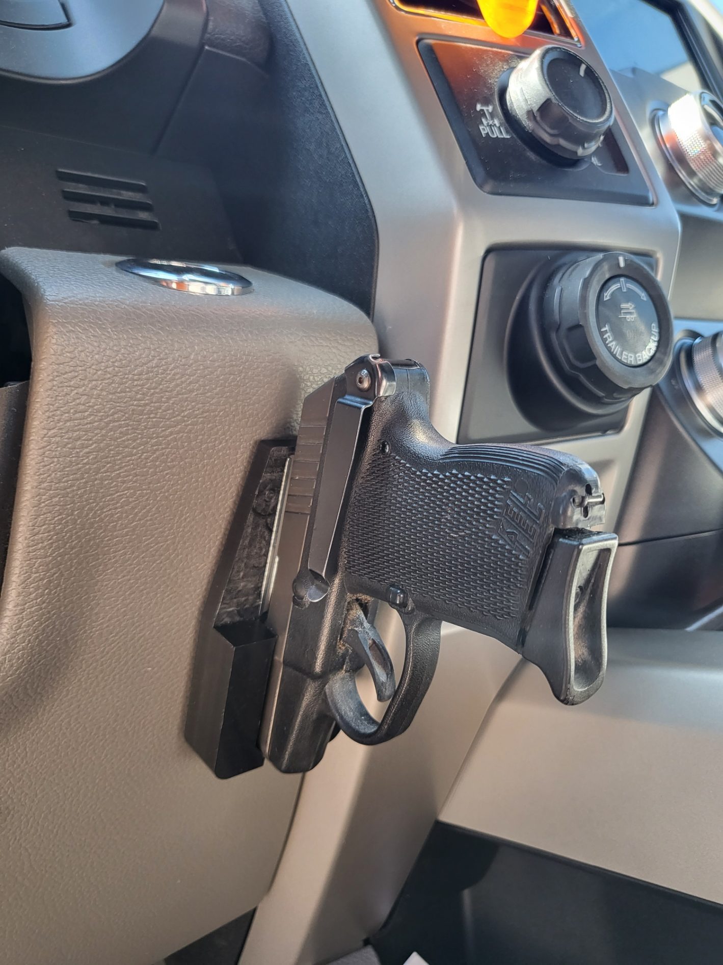 Small Handi-Holster in Truck